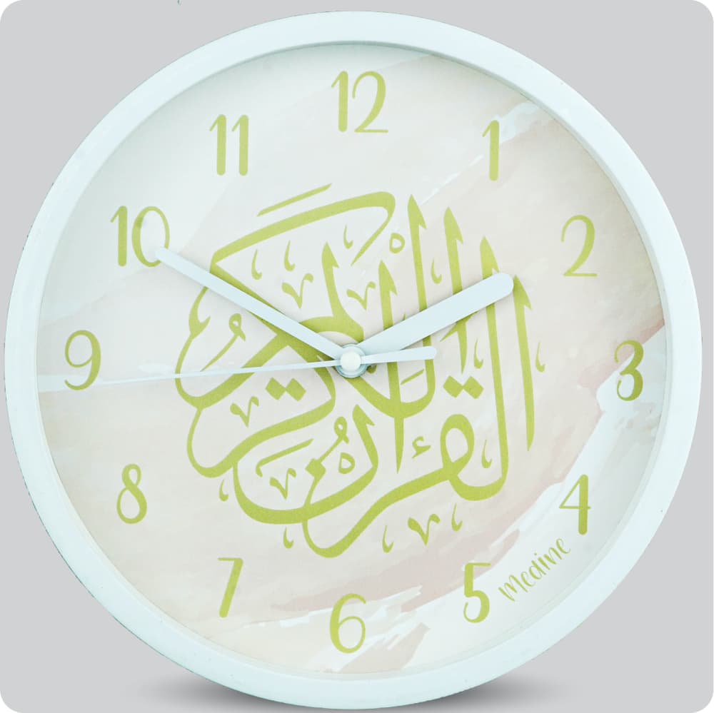 Jam Dinding Analog Kaligrafi Medine AlQuran JDMEDIMD6869MGKALQ