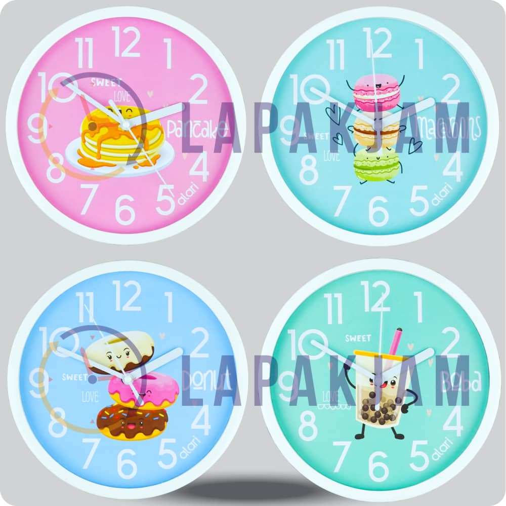 Jam Dinding Analog Karakter Anak Alari Boba JDALARAL1116-1668BOB