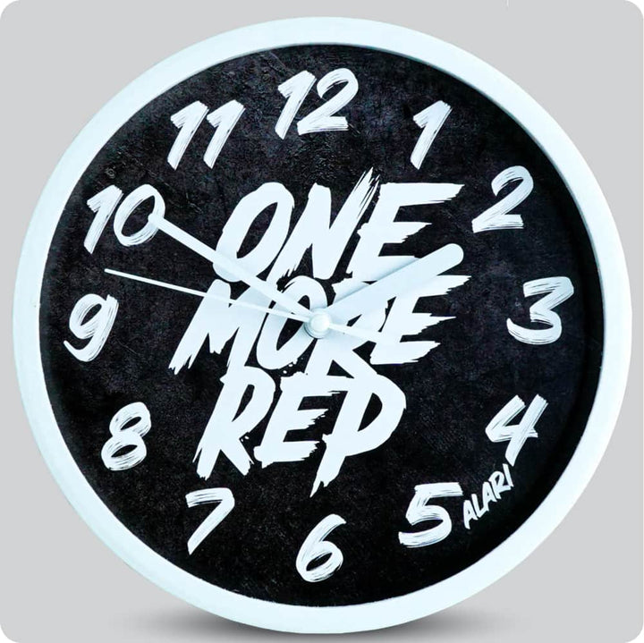 Jam Dinding Analog Rustic/Shabby Chic Alari One More Rep JDALARAL1224-1668MOR