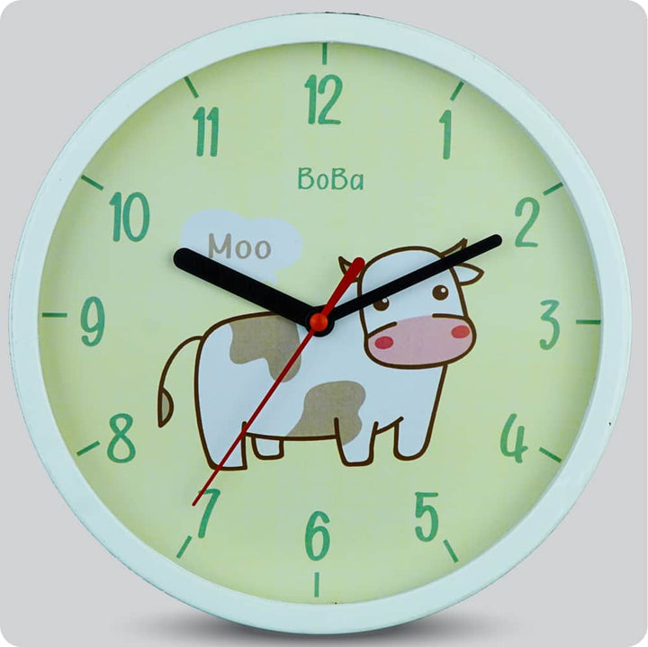 Jam Dinding Analog Animal Boba Sapi JDBOBAFABB1111SAP