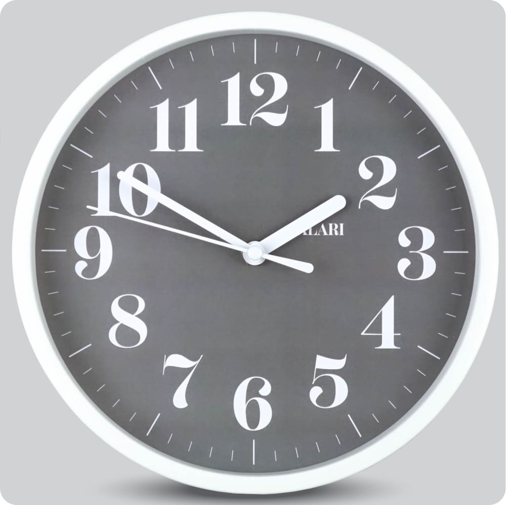 Jam Dinding Analog Vintage/Jaman Dulu Alari Abu JDALARAL1165-1668ABU