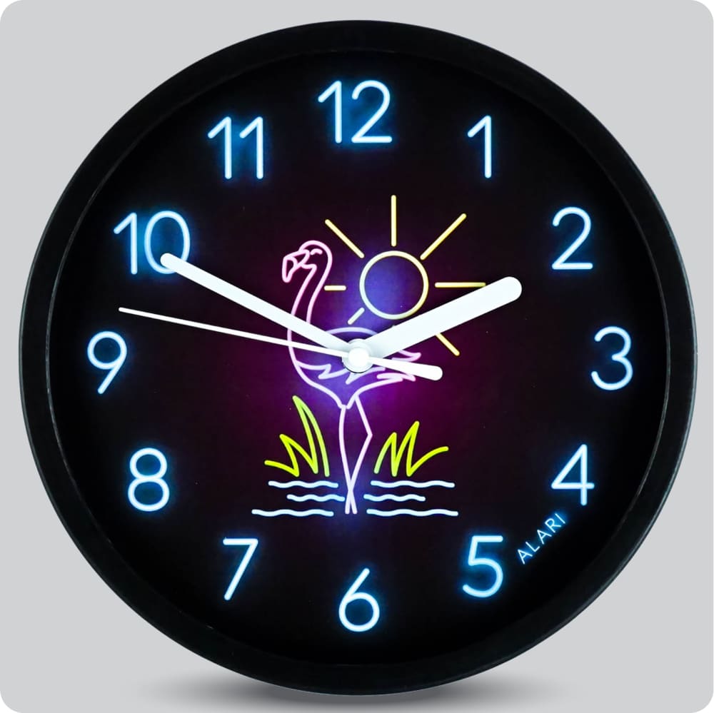 Jam Dinding Analog Karakter Anak Alari Tropical Famingo JDALARAL1222-1668TRO