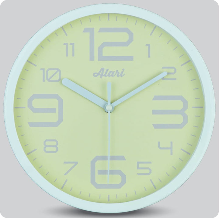 Jam Dinding Analog Polos Minimalis Alari Yellow JDALARAL1154YEL