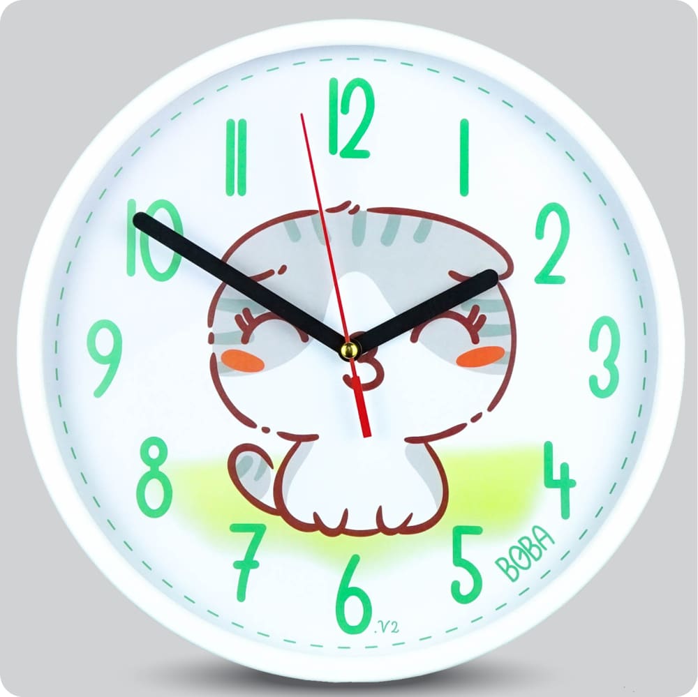 Jam Dinding Analog Karakter Anak Boba V2 25 Cm JDBOBABB1106-168LV2