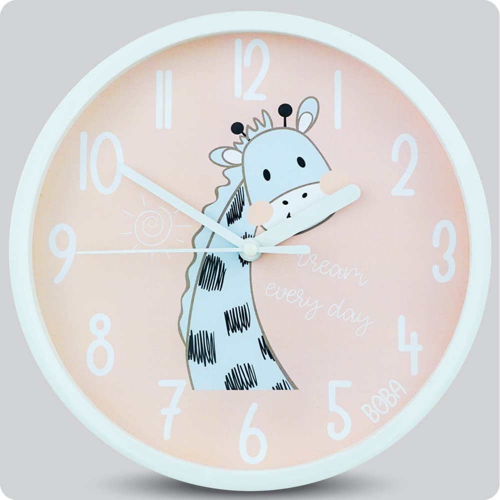 Jam Dinding Analog Animal Boba Giraffe JDBOBABB1313SVAGIR