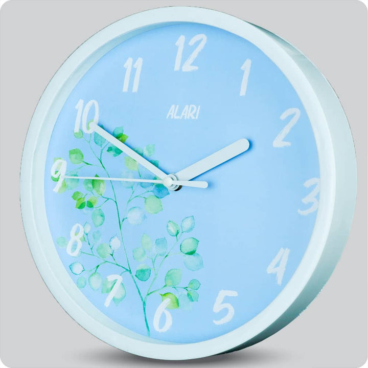 Jam Dinding Analog Bunga Alari Blue JDALARAL6363D1BLU