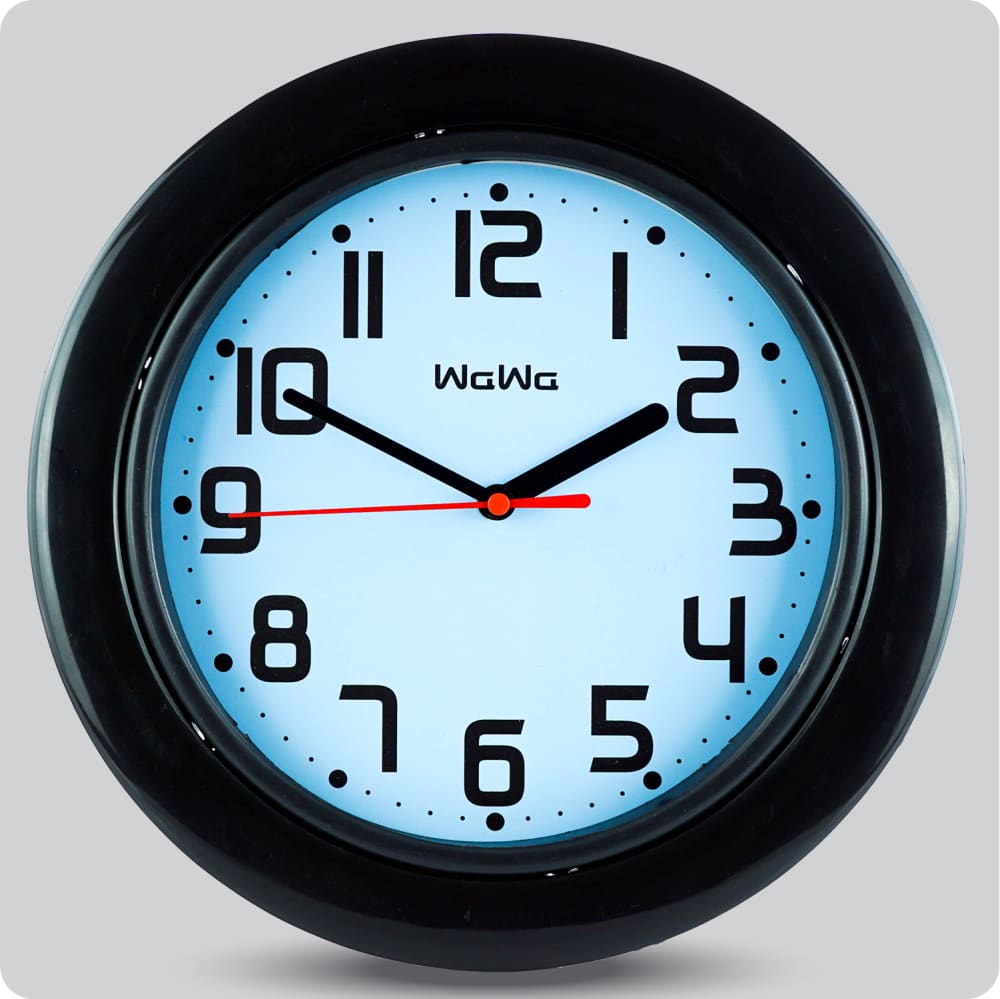 Jam Dinding Analog Polos Minimalis Wawa Biru JDWAWAWW1233BIR