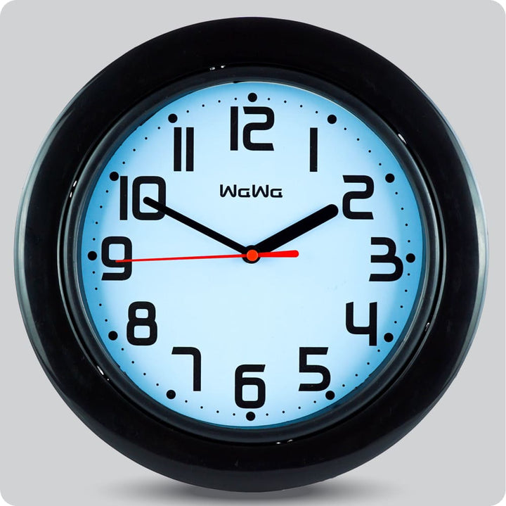 Jam Dinding Analog Polos Minimalis Wawa Biru JDWAWAWW1233BIR