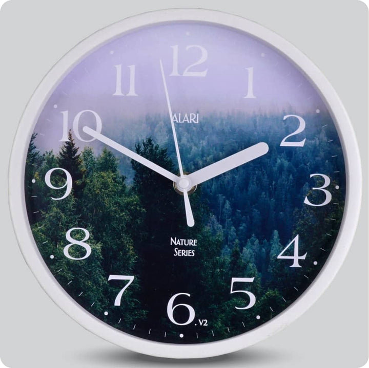 Jam Dinding Analog Rustic/Shabby Chic Alari Wood Forest JDALARAL1161-1668MWO