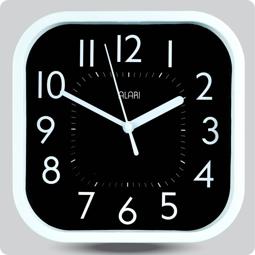 Jam Dinding Analog Polos Minimalis Alari Hitam JDALARAL1209-5454HIT