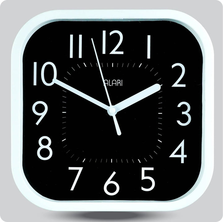 Jam Dinding Analog Polos Minimalis Alari Hitam JDALARAL1209-5454HIT