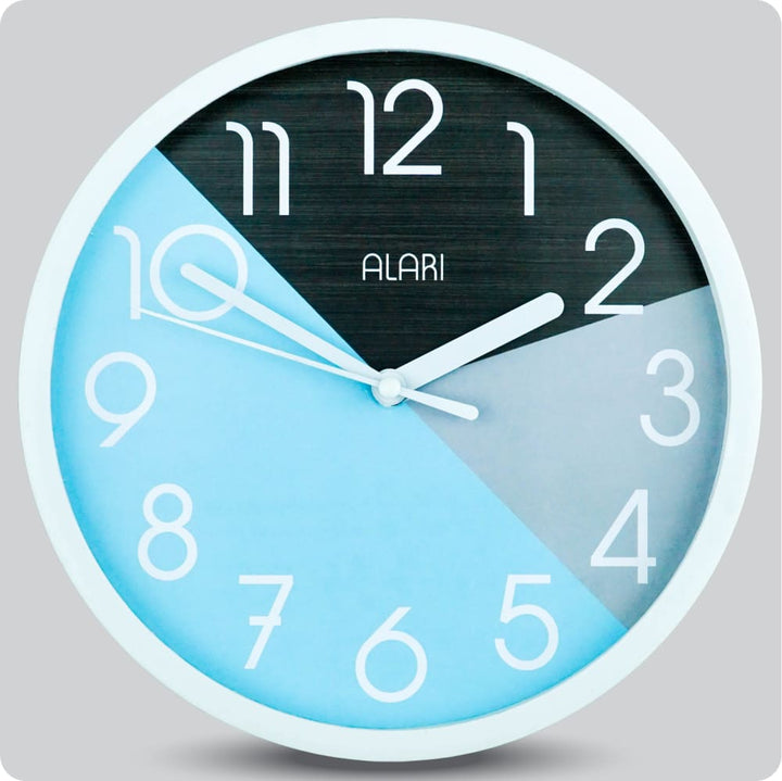 Jam Dinding Analog Polos Minimalis Alari Hitam JDALARAL1210-1668HIT