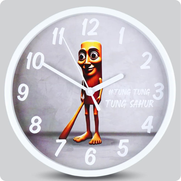 Jam Dinding Analog Karakter Anak Non Tung Tung Tung Sahur JDNONNN1176-1668TUN