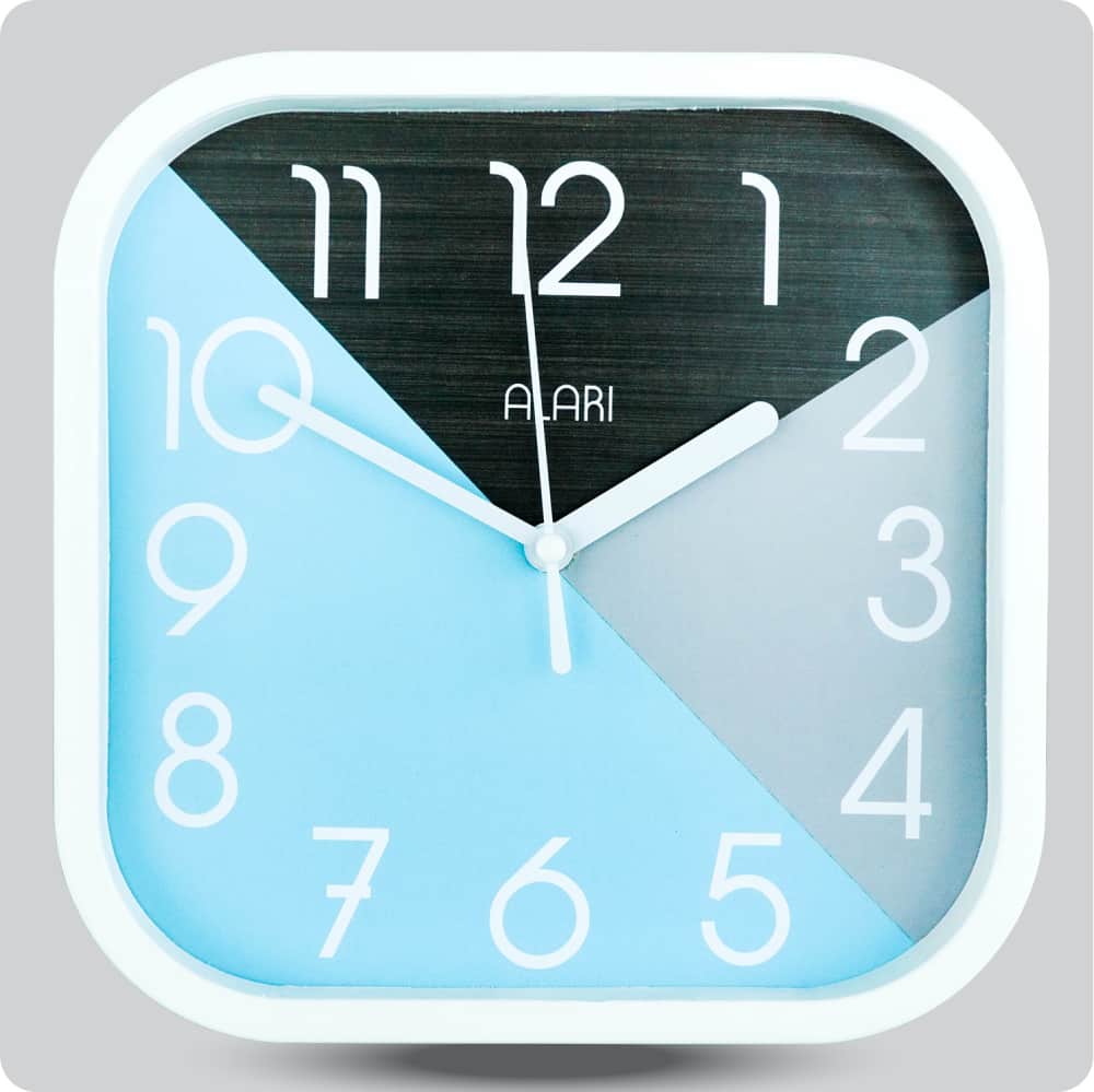 Jam Dinding Analog Polos Minimalis Alari Hitam JDALARAL1210-5454HIT