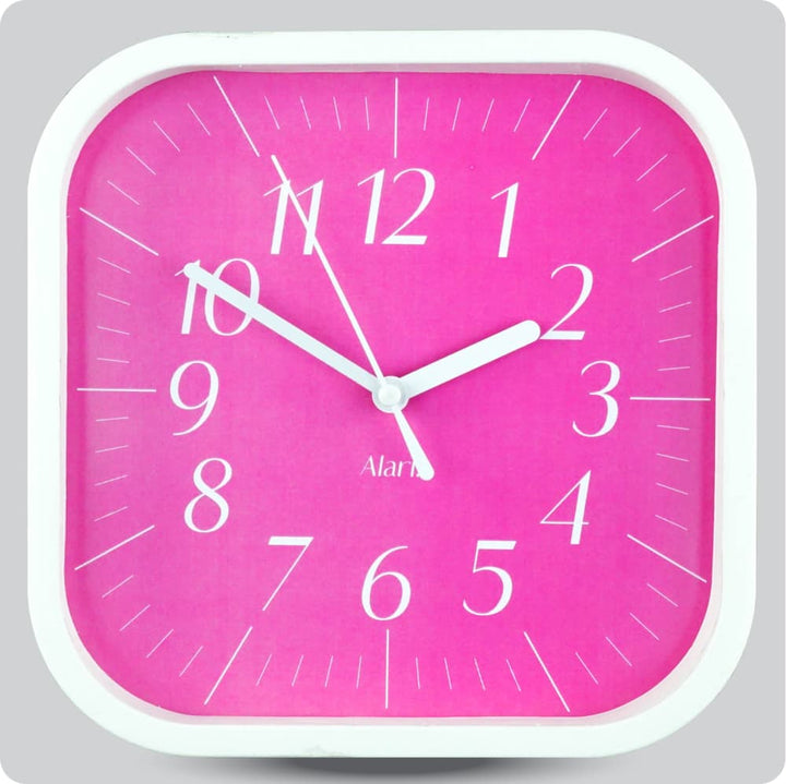 Jam Dinding Analog Polos Minimalis Alari Pink JDALARAL1250-5454MER