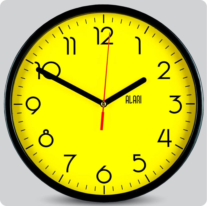 Jam Dinding Analog Polos Minimalis Alari Orange 25 Cm JDALARAL1241-168LORA