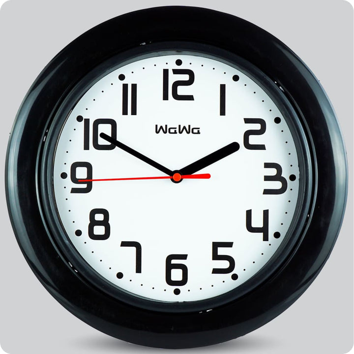 Jam Dinding Analog Polos Minimalis Wawa Putih JDWAWAWW1233PUT