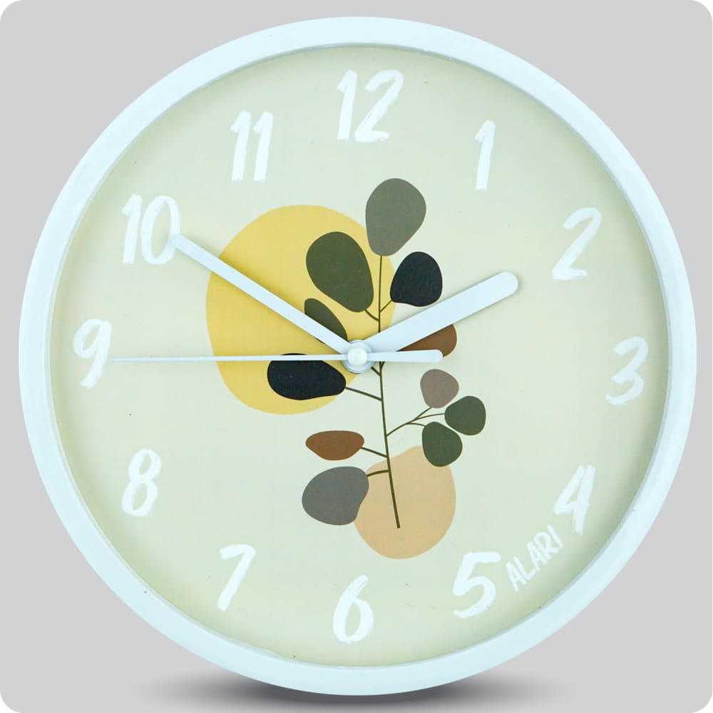Jam Dinding Analog Bunga Alari Pilea JDALARAL6788-1668PIL