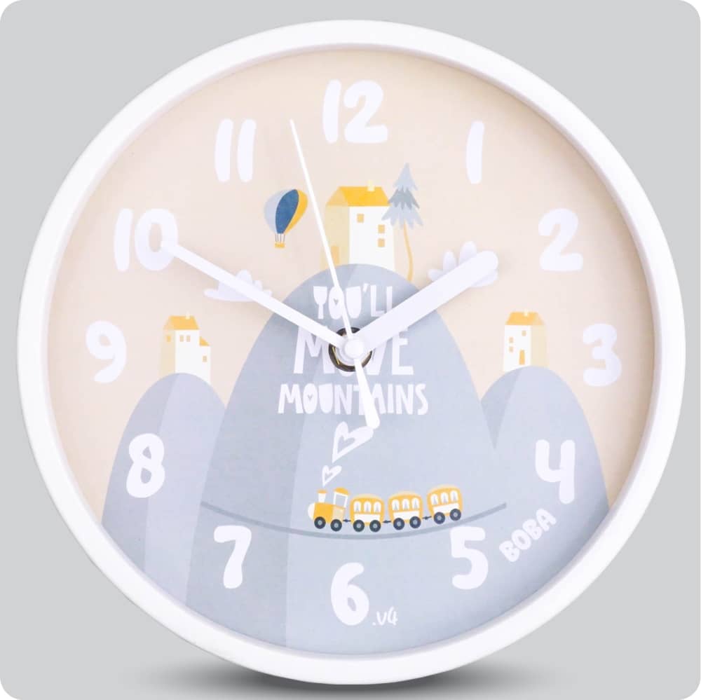 Jam Dinding Analog Karakter Anak Boba Move Mountains JDBOBABB1160-1668YOU