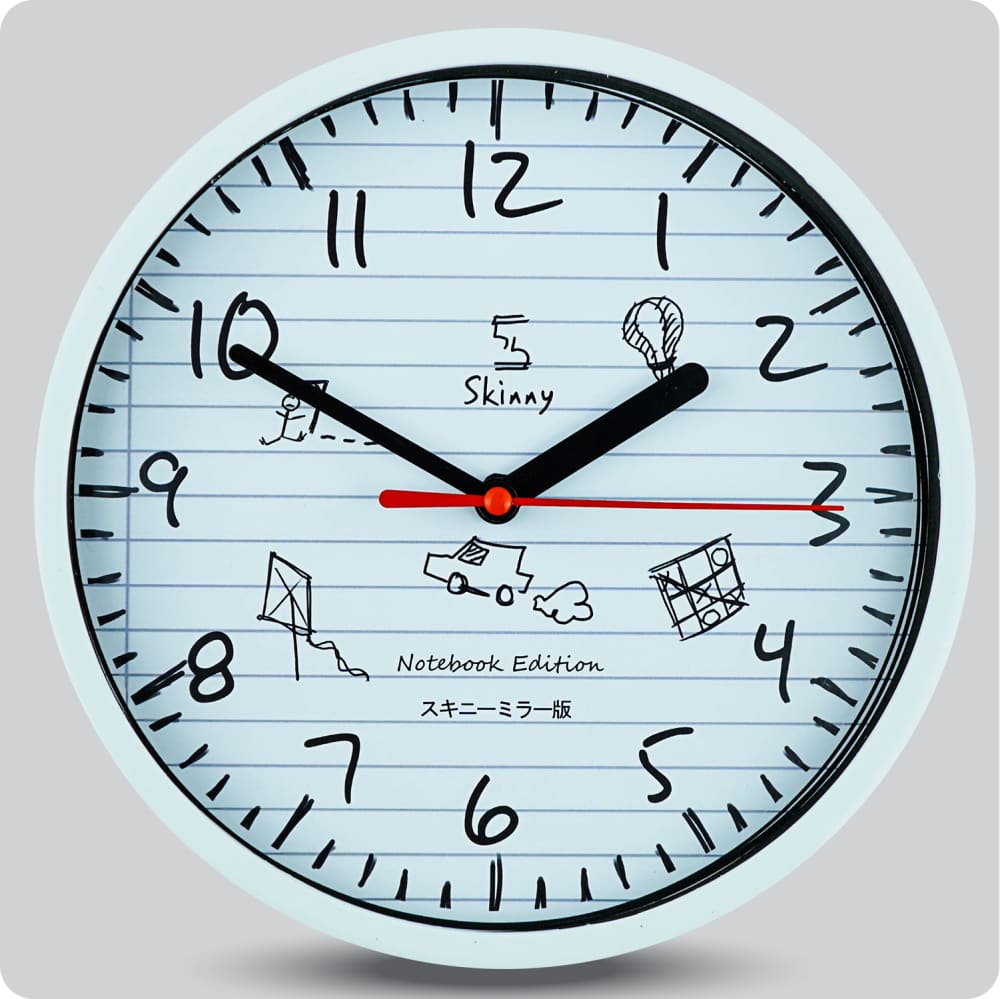 Jam Dinding Analog Polos Minimalis Skinny Black JDSKINNOTESK1189BLA