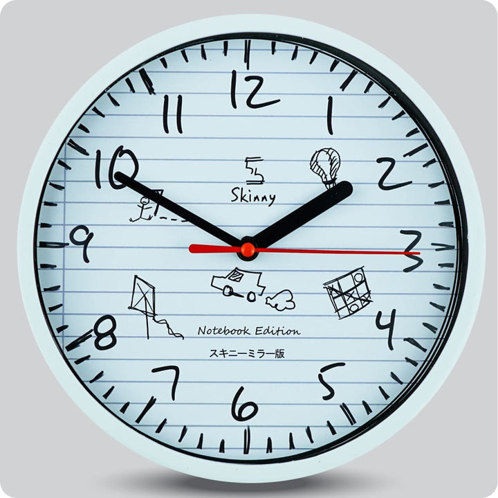 Jam Dinding Analog Polos Minimalis Skinny Black JDSKINNOTESK1189BLA