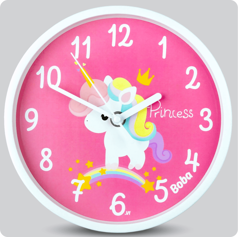 Jam Dinding Analog Karakter Anak Boba Pink V1 JDBOBABB1172-1668PINV1