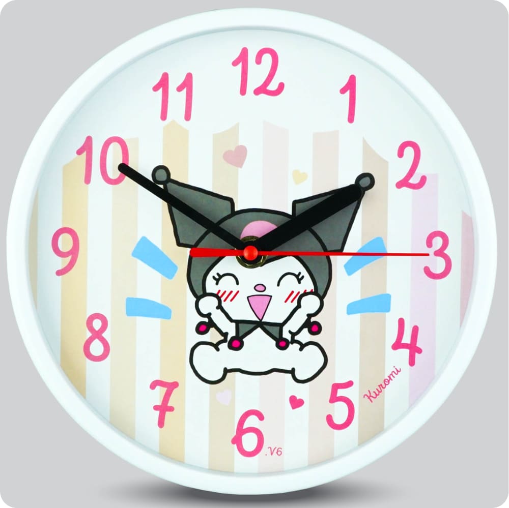 Jam Dinding Analog Karakter Anak Non Kuromi V6 JDNONNN2222-1668KURV6