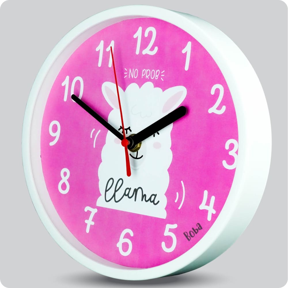 Jam Dinding Analog Karakter Anak Boba No Prob Llama JDBOBABB1102-1668LPRO