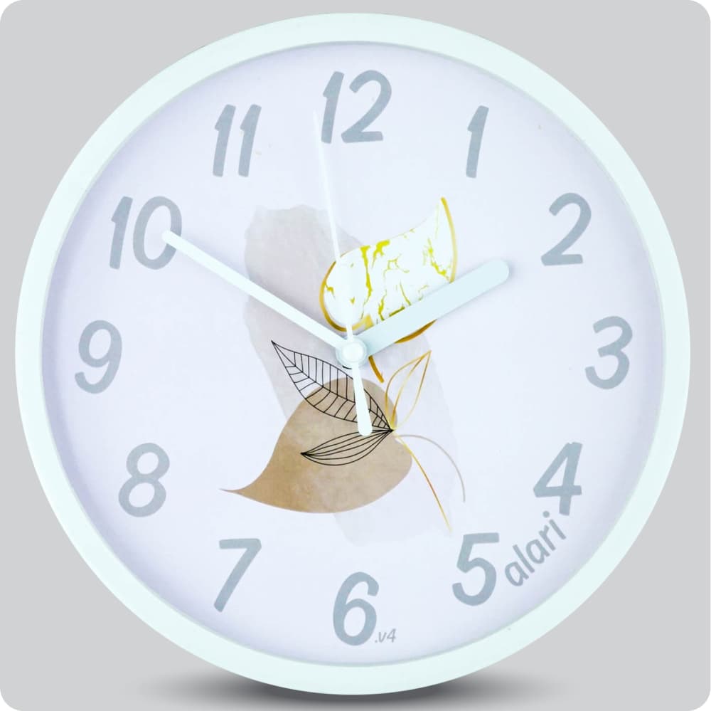 Jam Dinding Analog Bunga Alari V4 JDALARAL1234-1668V4