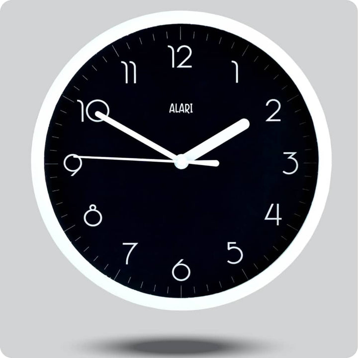 Jam Dinding Analog Polos Minimalis Alari Biru Navy JDALARAL1223-1668NAV