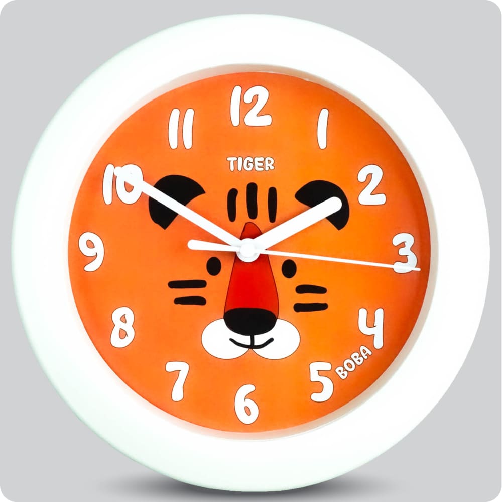 Jam Dinding Analog Karakter Anak Boba Tiger JDBOBABB8585-805TIG