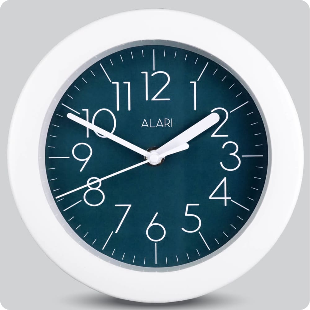 Jam Dinding Analog Polos Minimalis Alari Hijau Amphibi JDALARAL1189-805AMP