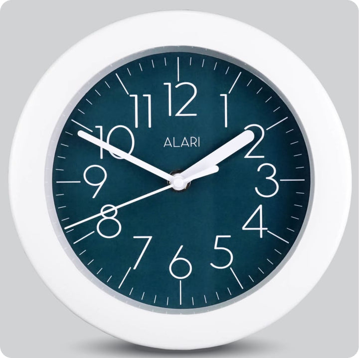 Jam Dinding Analog Polos Minimalis Alari Hijau Amphibi JDALARAL1189-805AMP