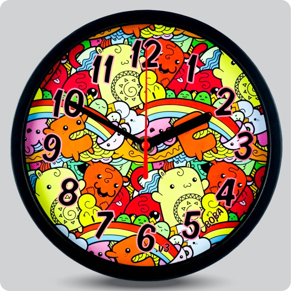 Jam Dinding Analog Karakter Anak Boba v3 JDBOBABB1107-1668RAIV3