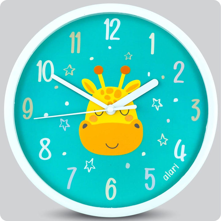 Jam Dinding Analog Karakter Anak Alari Giraffe JDALARAL1919GRP