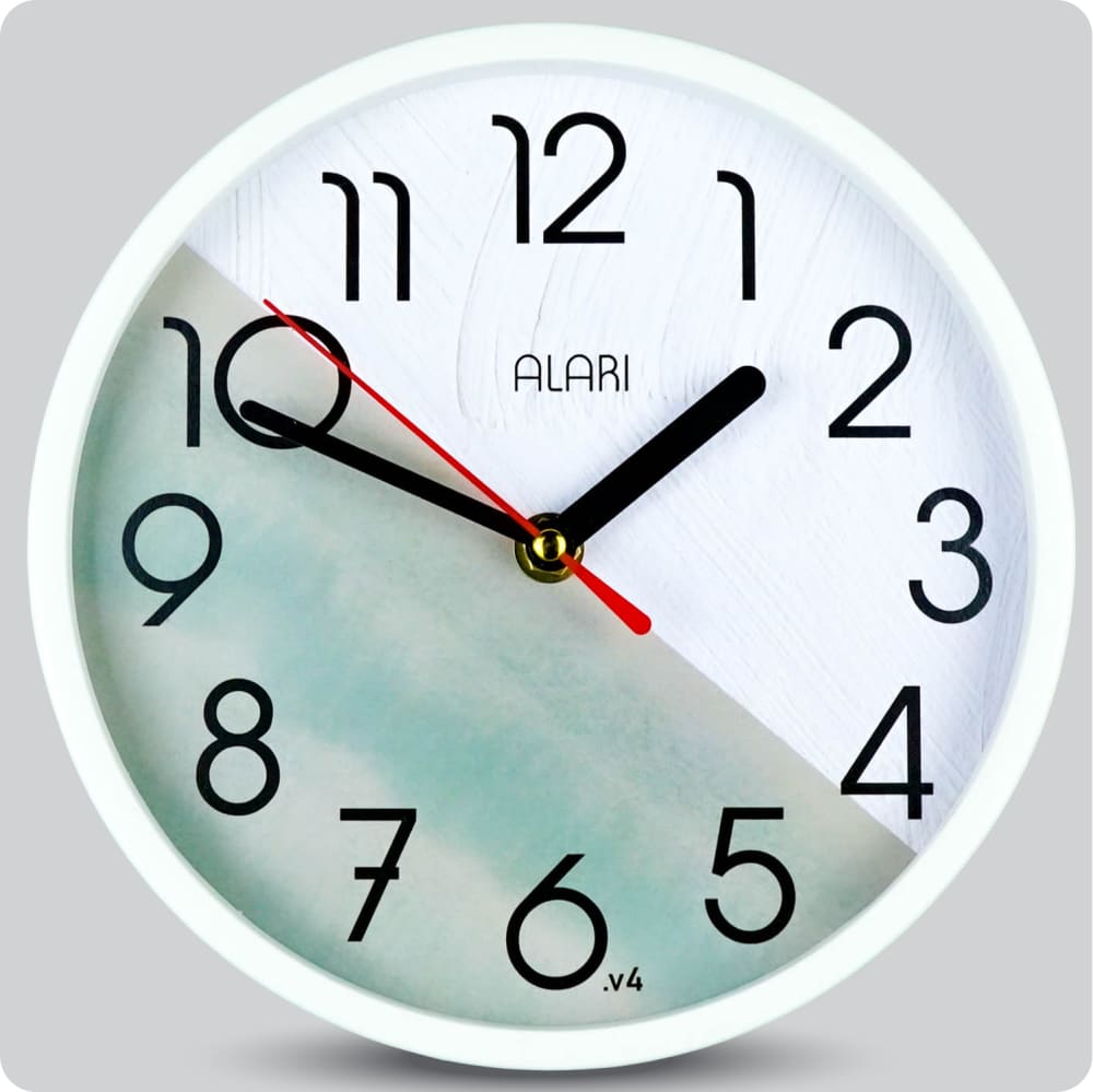 Jam Dinding Analog Polos Minimalis Alari Paint Grey V4 JDALARAL1184-1668V4