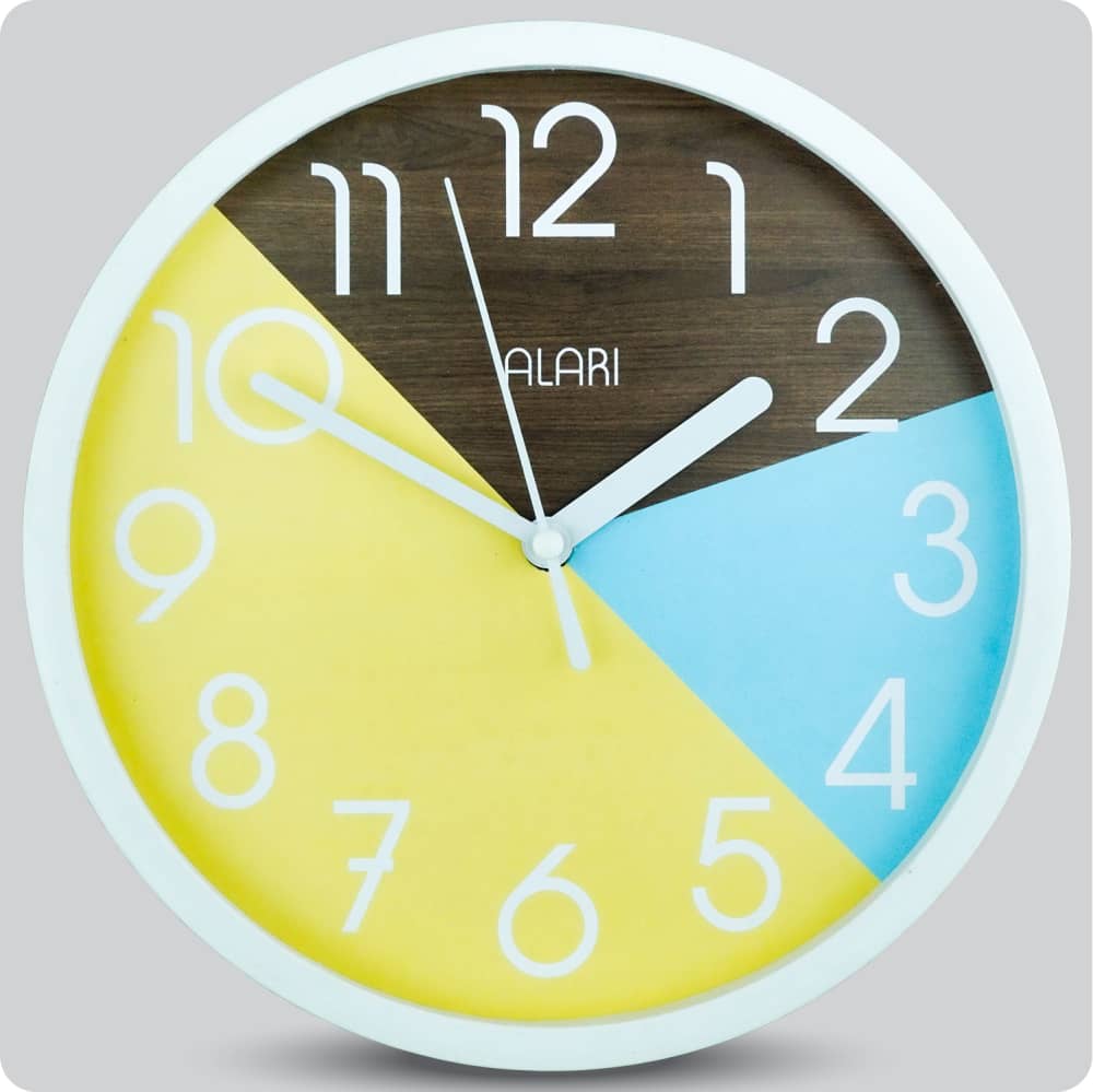 Jam Dinding Analog Polos Minimalis Alari Coklat Tua JDALARAL1210-1668COKTUA