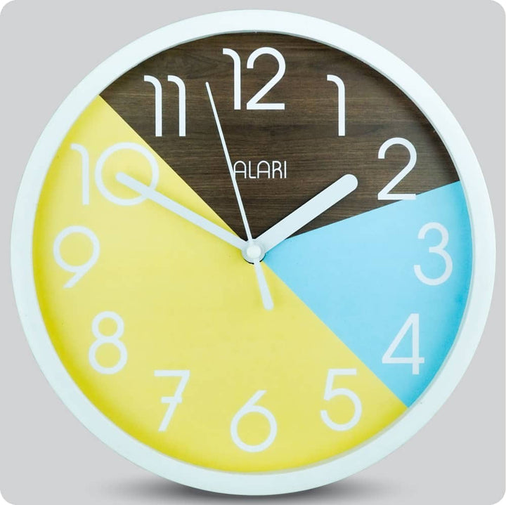 Jam Dinding Analog Polos Minimalis Alari Coklat Tua JDALARAL1210-1668COKTUA