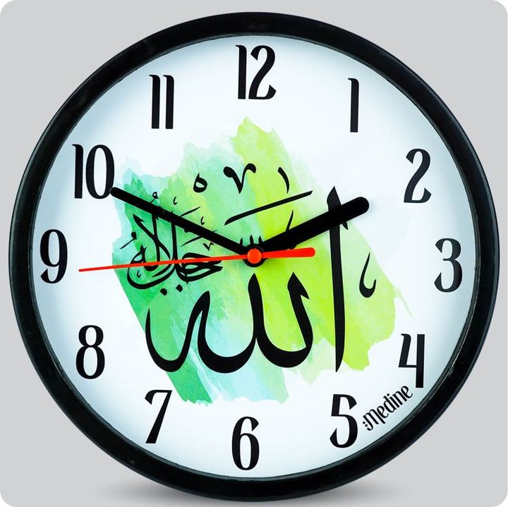 Jam Dinding Analog Kaligrafi Medine Allah JDMEDIMD2268KPHALL