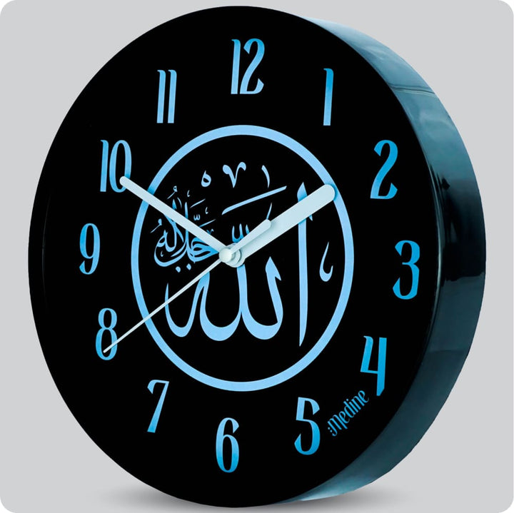 Jam Dinding Analog Kaligrafi Medine Biru JDMEDIMD1181-1668BIR