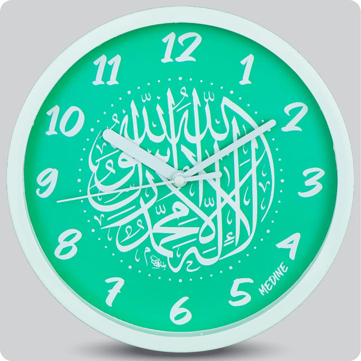 Jam Dinding Analog Kaligrafi Medine Hijau JDMEDIMD1123KMHIJ