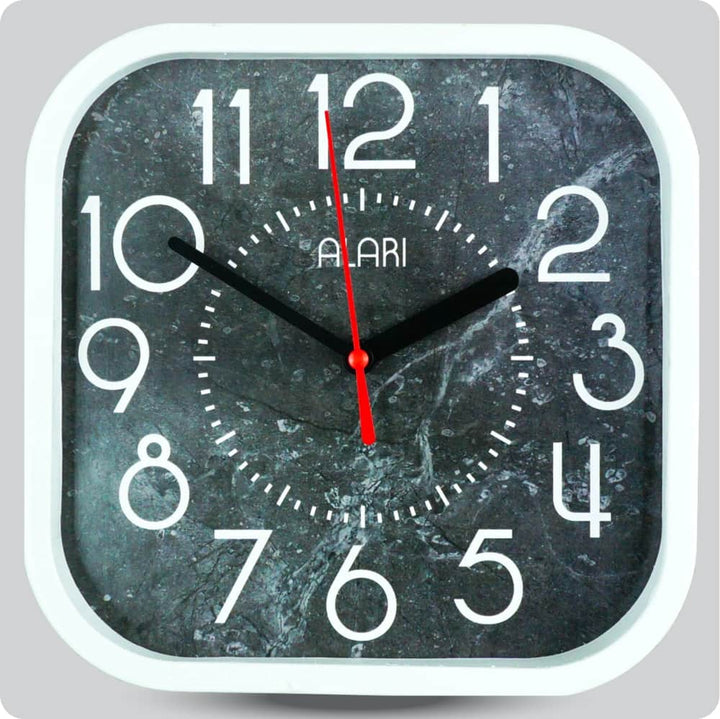 Jam Dinding Analog Polos Minimalis Alari Abu Tua JDALARAL1239-5454ATU