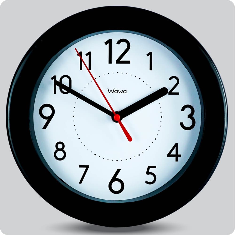 Jam Dinding Analog Polos Minimalis Wawa Putih JDWAWAWW1111-805PUT