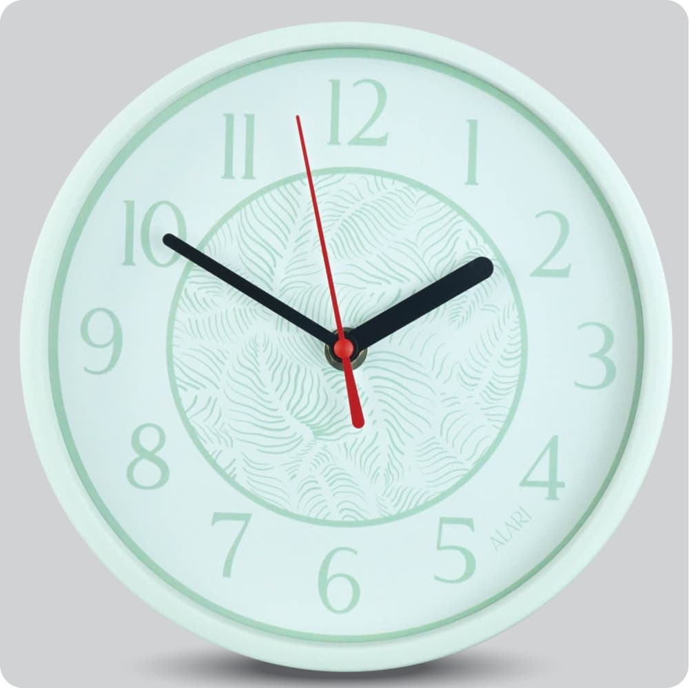 Jam Dinding Analog Motive/Pattern Alari White JDALARAL1248-1668WHI