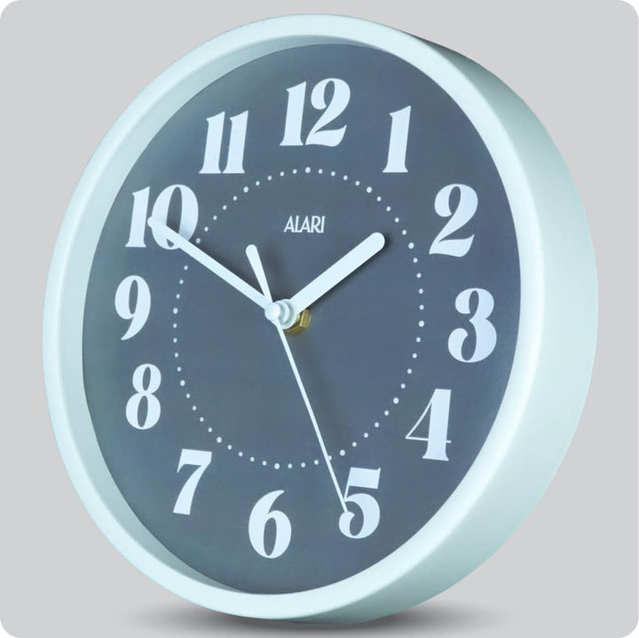 Jam Dinding Analog Polos Minimalis Alari Abu JDALARAL1190-1668ABU