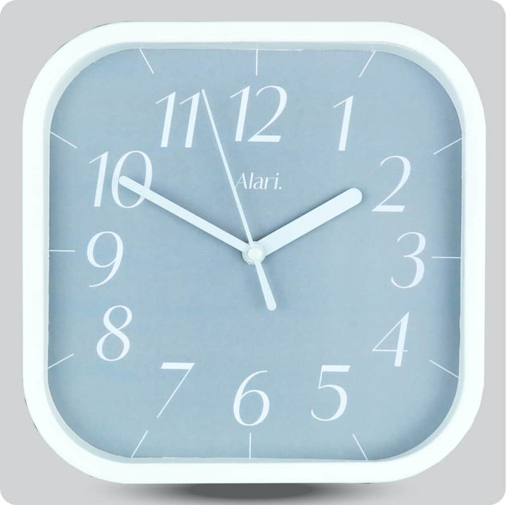 Jam Dinding Analog Polos Minimalis Alari Abu JDALARAL1115-5454ABU