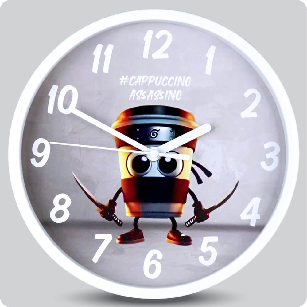 Jam Dinding Analog Karakter Anak Non Cappuccino Assassino JDNONNN1176-1668CAP