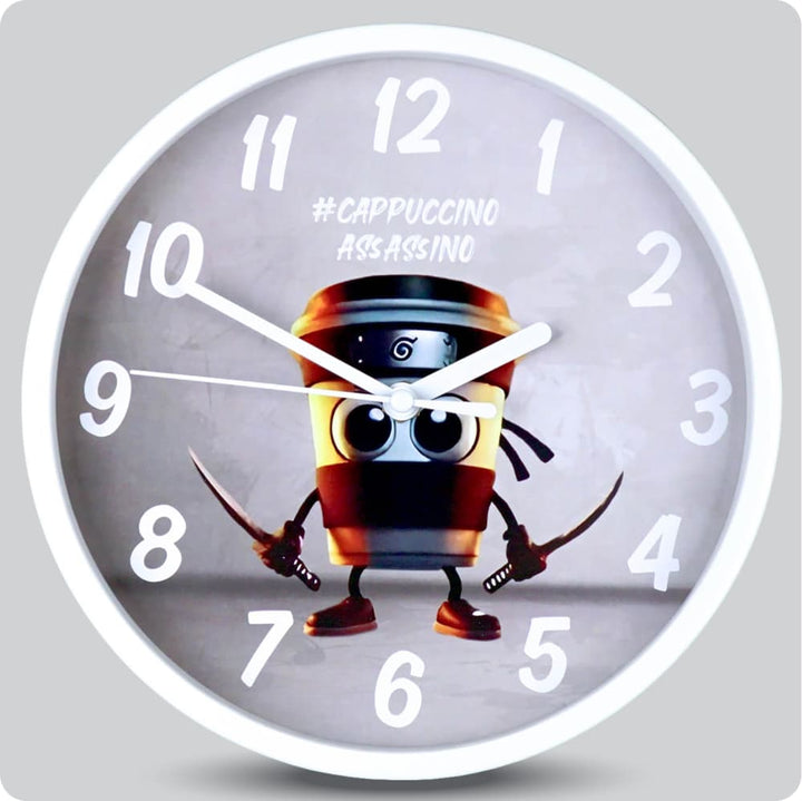 Jam Dinding Analog Karakter Anak Non Cappuccino Assassino JDNONNN1176-1668CAP