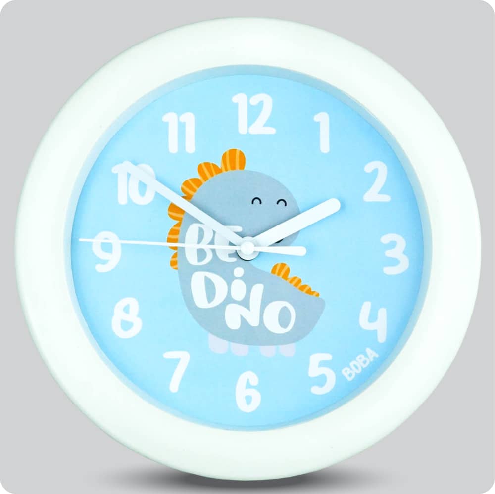 Jam Dinding Analog Karakter Anak Boba Be Dino JDBOBABB1212-805BDI