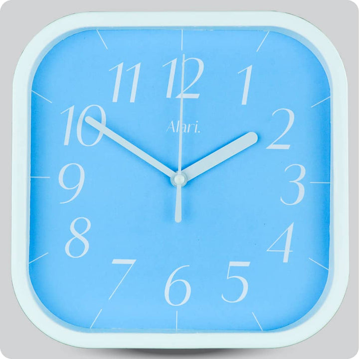 Jam Dinding Analog Polos Minimalis Alari Biru JDALARAL1115-5454BIR